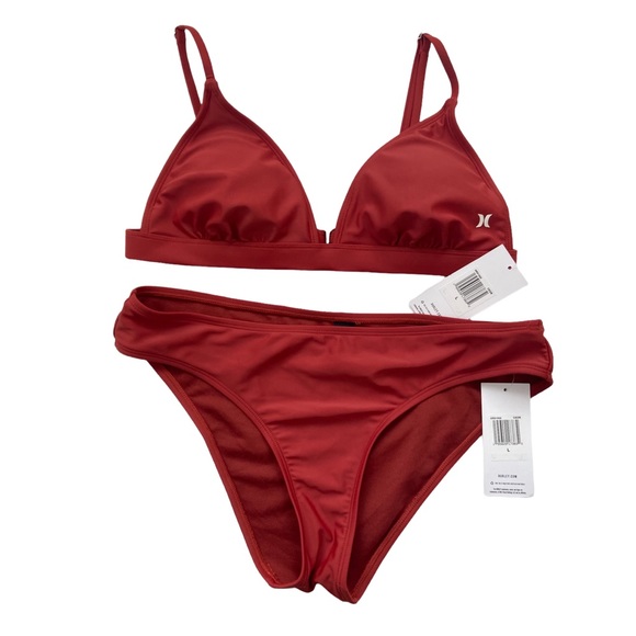 Hurley Other - Hurley triangle bikini set cedar NWT large